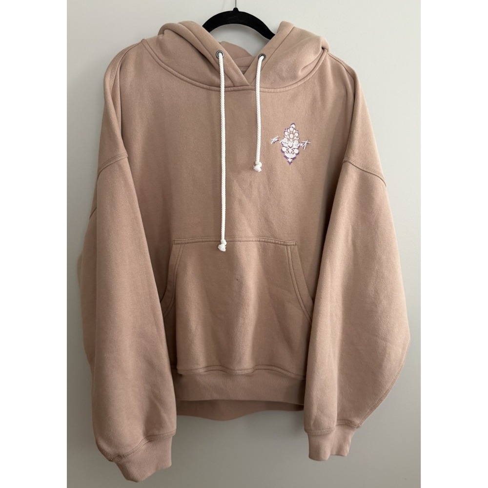 Free People Movement Final Call Logo Hoodie Sand Women's Size Medium